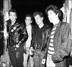 Teen Idles: Nathan, Jeff, Ian, Geordie in 1979 (photo: Lucian Perkins)