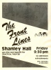 The Front Lines flyer for Practical Theater Pay-the-Rent Party