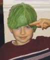 Liam under cabbage