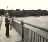 Grammy McPherson crosses Chain Bridge with Nathan